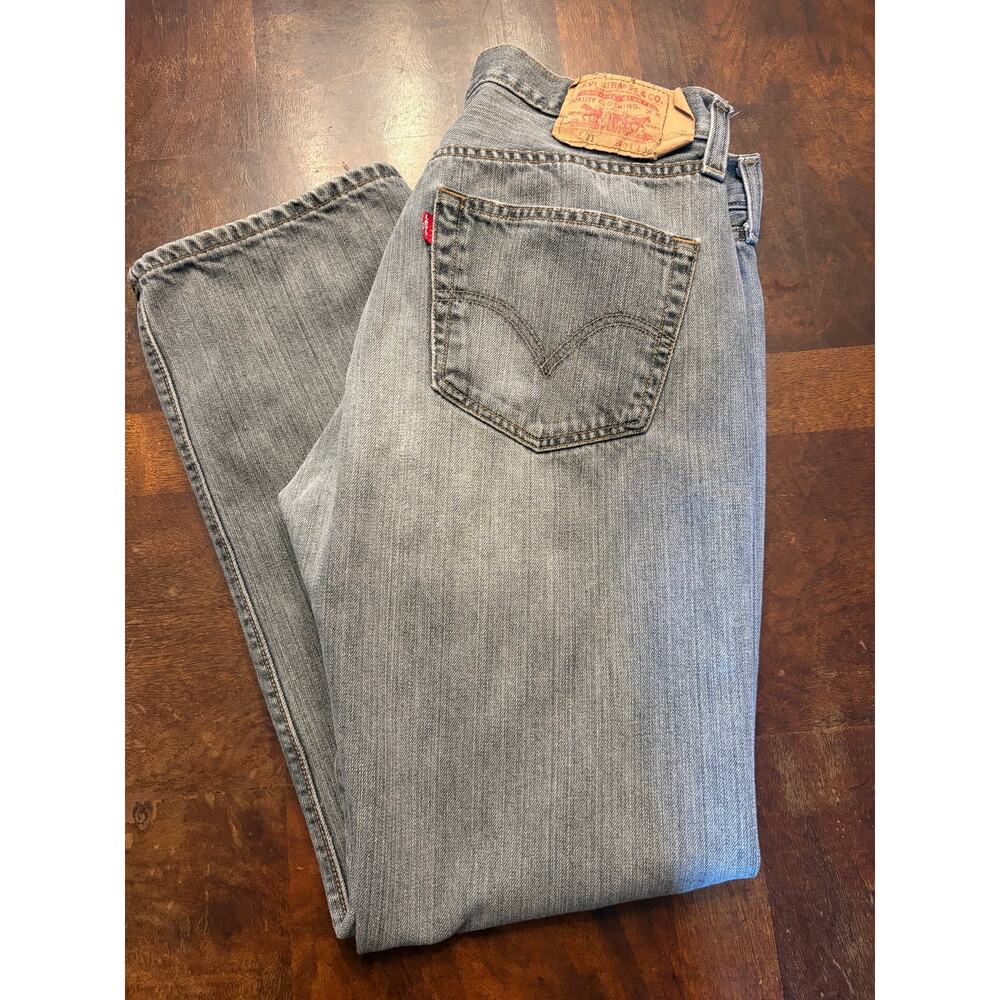Levi’s 501 Button Fly Light Wash Straight Jeans 34x30 Men’s VTG style